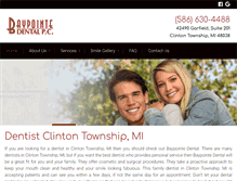 Tablet Screenshot of baypointedental.com